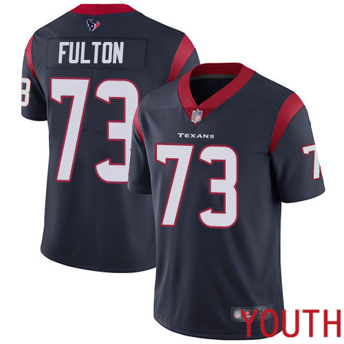 Houston Texans Limited Navy Blue Youth Zach Fulton Home Jersey NFL Football 73 Vapor Untouchable